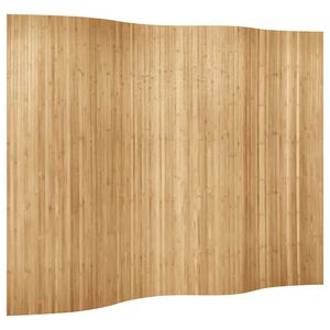 vidaXL Paravan de cameră, natural, lățime 250 cm, &icirc;nălțime 165 cm, bambus