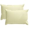 vidaXL Husă pentru pernă 2 buc. HOUTEN Crem 40 x 60 cm Poliester