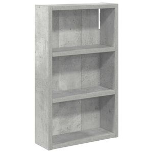 vidaXL Dulap de perete pentru baie Gri Beton 30 x 10 x 50 cm