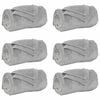 vidaXL Pături de aruncat 6 buc. Gri 150 x 200 cm 4.68 kg Molton