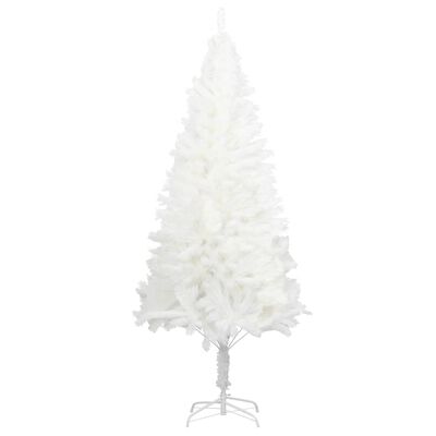 vidaXL Brad de Crăciun artificial, ace cu aspect natural, alb, 240 cm