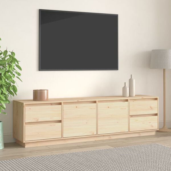 vidaXL Comodă TV, 176x37x47,5 cm, lemn masiv de pin