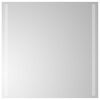 vidaXL Oglindă de baie cu LED Transparent 60 x 60 cm sticlă securizată