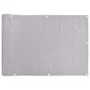 vidaXL Paravan de balcon, gri, 500x90 cm, PVC