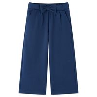 Pantaloni pentru copii cu picioare largi, bleumarin, 92