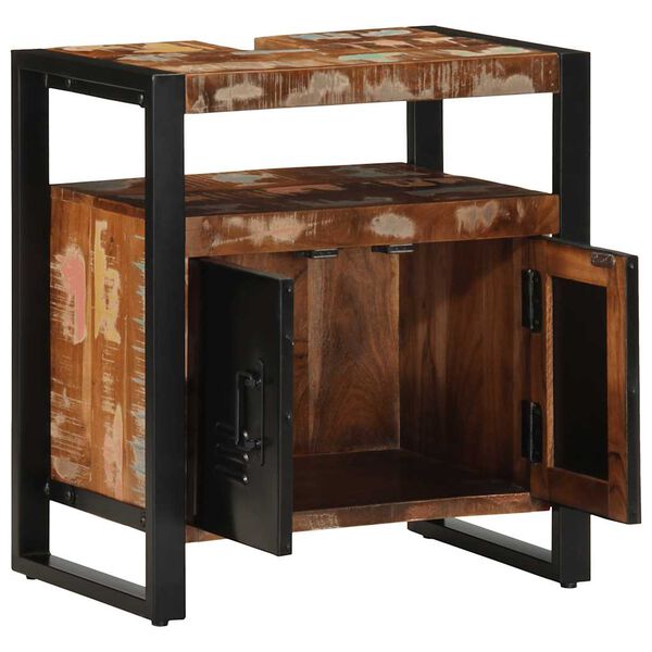 vidaXL Dulap pentru chiuvetă de baie 55x35x60 cm lemn masiv recuperat