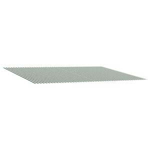 vidaXL Material de &icirc;nlocuire pentru copertină Verde și alb Poliester
