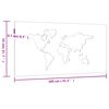 vidaXL Decor perete grădină 105x55 cm design harta lumii oțel Corten