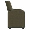 vidaXL Scaune de dining cu roți 2 pcs Verde militar 57 x 67 x 95 cm