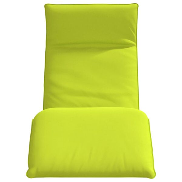 vidaXL Șezlong pliabil, verde aprins, 175x54x8,5 cm, țesătură Oxford