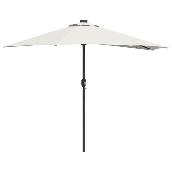 vidaXL Parasol de Grădină Nisipiu 294 x 150 x 224 cm Poliester și oțel