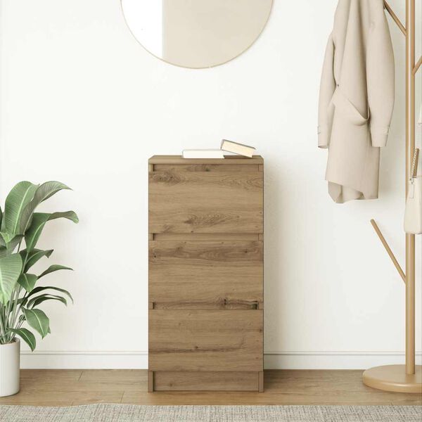 vidaXL Bufetă Stejar Artisan 37,5x35x76 cm Lemn prelucrat