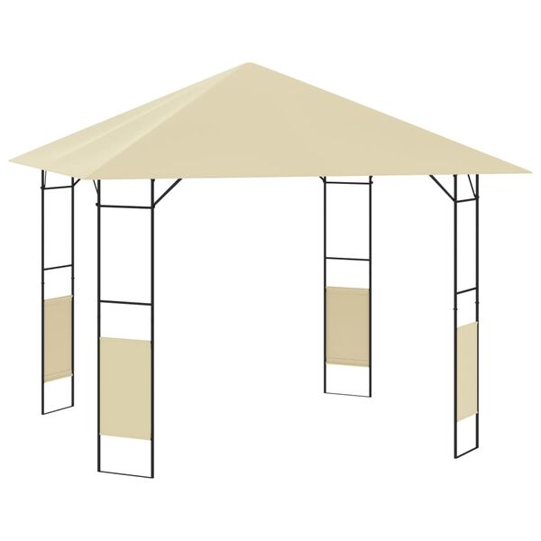 vidaXL Pavilion de grădină, crem, 3 x 3 x 2,6 m, 160 g/m&sup2;