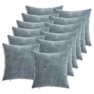 vidaXL Husă pentru pernă 12 buc. HEERLEN Albastru deschis 40 x 40 cm