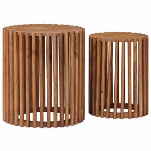 vidaXL Set măsuțe laterale cu depozitare cu ușă Maro 40 x 40 x 45 cm