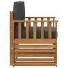 vidaXL Set de canapele de exterior Lemn de acacia solid și poliester