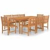 vidaXL Set de mobilier de grădină cu 9 piese, 200x100 cm, lemn masiv de tec
