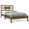 vidaXL Cadru de pat single, maro miere, 90x190 cm, lemn masiv