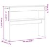 vidaXL Masă de consolă Stejar Negru 80 x 30 x 102 cm Lemn compozit