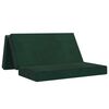 vidaXL Canapea Pat Pliabilă 120 x 67 x 45 cm Verde &icirc;nchis