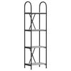 vidaXL Raft pentru cărți 4 niveluri 40 x 30 x 146 cm Lemn prelucrat
