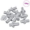 vidaXL Ușă de raft 4500 buc. Argintiu 8,6 x 8,6 x 14,6 mm Oțel