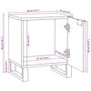 vidaXL Dulap de noapte 2 pcs Maro 40 x 33 x 46 cm Lemn masiv de acacia