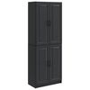 vidaXL Set de Dulapuri 2 buc. Negru Lemn prelucrat