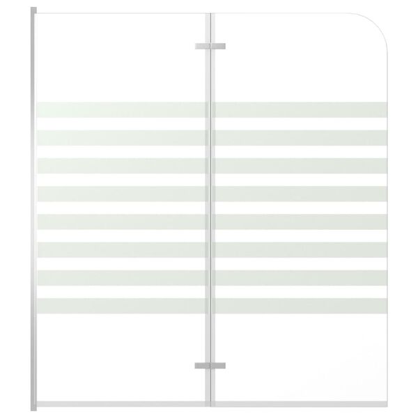 vidaXL Cabină de baie, 120 x 140 cm, sticlă securizată, dungi