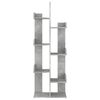 vidaXL Bibliotecă, gri beton, 48x25,5x140 cm, PAL