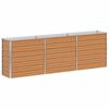 vidaXL Strat &icirc;nălțat de grădină Maro deschis 240 x 40 x 77 cm
