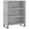 vidaXL Dulap cu rafturi, gri beton, 69,5x32,5x90 cm, lemn compozit