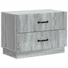 vidaXL Dulap de noapte Sonoma gri 62 x 34,5 x 44,5 cm Lemn prelucrat
