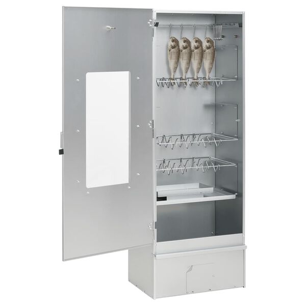 vidaXL Afumătoare cuptor/grătar, generator fum rece, oțel galvanizat