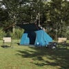 vidaXL Cort de Camping cu acoperiș albastru 223 x 163 x 130 cm tafta
