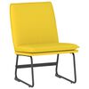 vidaXL Scaun de relaxare, galben deschis, 52x75x76 cm, material textil