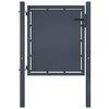 vidaXL Poartă de grădină din oțel 100x75 cm antracit