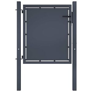 vidaXL Poartă de grădină din oțel 100x75 cm antracit
