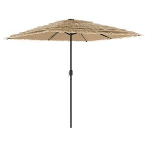 vidaXL Umbrelă soare de grădină cu st&acirc;lp din oțel, maro 248x248x248 cm