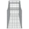 vidaXL Coș gabion arcuit, 300x50x60/80 cm, fier galvanizat