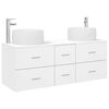vidaXL Set de mobilier pentru baie 3 buc. Alb 49,5 x 44,5 x 66 cm