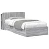vidaXL Cadru de pat cu depozitare Sonoma gri 75 x 190 cm