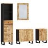 vidaXL Set mobilier de baie, 4 piese, lemn masiv de mango
