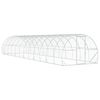 vidaXL Căsuță pentru pui Argintiu 1200 x 300 x 200 cm Oțel Galvanizat