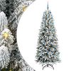 vidaXL Brad de Crăciun artificial Alb 210 cm