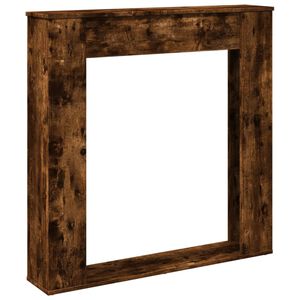 vidaXL Mască de șemineu, stejar fumuriu 100x20x100 cm, lemn prelucrat