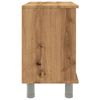 vidaXL Dulap pentru baie stejar artizanal, 60x32x53,5cm lemn prelucrat