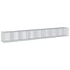 vidaXL Coș gabion cu capac, 850x100x100 cm, fier galvanizat