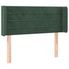 vidaXL Tăblie pat cu aripioare verde &icirc;nchis 83x16x78/88 cm catifea