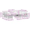 vidaXL Set de canapele de exterior 10 pcs Gri natural și deschis